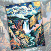 ゴッホバカスタムンイエローストーン下位秋カラフル ポストカード