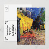 ゴッホレストラン ソフトオープニング招待状 ポストカード (正面/裏面)