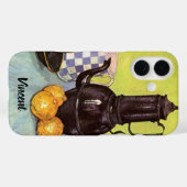ゴッホ作「青いエナメルのコーヒーポット」 Case-Mate iPhoneケース (裏面 (横))