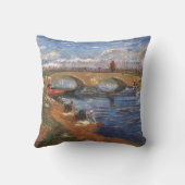 ゴッホ印象派ペインターのヴィンテージの芸術 クッション (裏面)