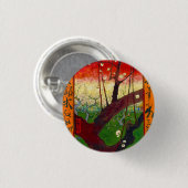 ゴッホ広重の後の花の木 缶バッジ (正面&裏面)