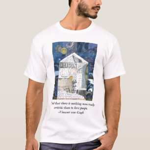 ゴッホ愛コラージュの芸術のTシャツ Tシャツ