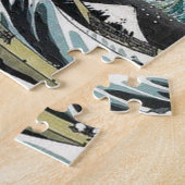 ゴッホ星明かりの夜- Hokusai素晴らしい波 ジグソーパズル (側面)