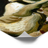 ゴッホ燃える煙草のスケルトンのヘッド ポスター (角)