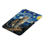 ゴッホ猫の星空 印象派アート マグネット (左側)