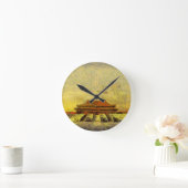 ゴッホ紫禁城 ラウンド壁時計 (ホーム)