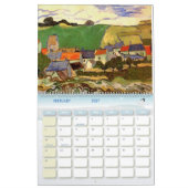 ゴッホ美術風景芸術 カレンダー (2月 2027)
