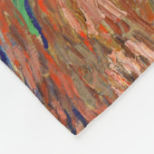 ゴッホ著アイリス フリースブランケット (角)