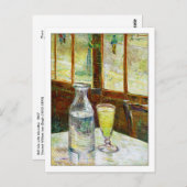 ゴッホ著アブサンが付いている静物画 ポストカード (正面/裏面)