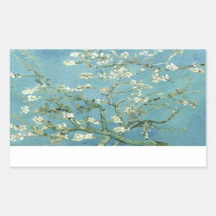 ゴッホ著アーモンドの花 長方形シール