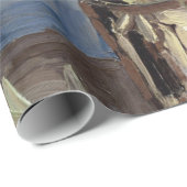 ゴッホ著グラジオラスおよび中国人の星状体が付いているつぼ ラッピングペーパー (ロールコーナー)