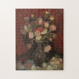 ゴッホ著中国のな星状体そしてグラジオラスを搭載するつぼ ジグソーパズル