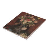 ゴッホ著中国のな星状体そしてグラジオラスを搭載するつぼ タイル (側面)