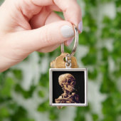 ゴッホ著喫煙の骨組 キーホルダー (手)