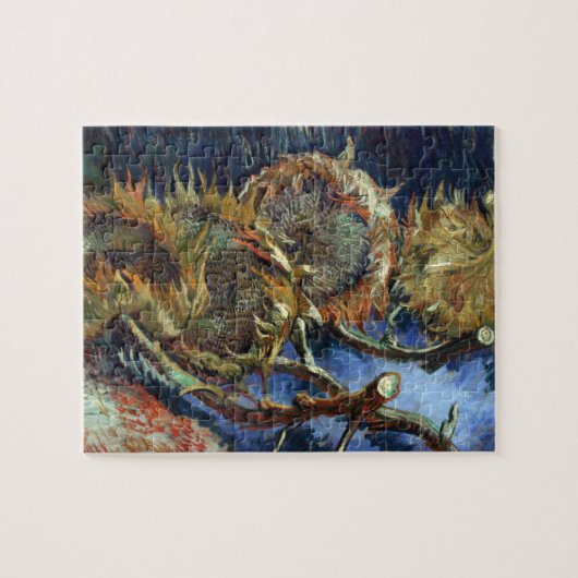 ゴッホ著播くために行く4 Sunflowes ジグソーパズル (横)