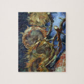 ゴッホ著播くために行く4 Sunflowes ジグソーパズル (縦)