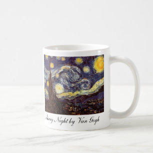 ゴッホ著星明かりの夜 コーヒーマグカップ