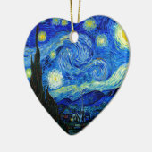 ゴッホ著星明かりの夜 セラミックオーナメント (左)