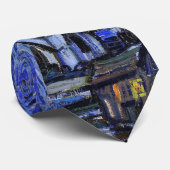 ゴッホ著星明かりの夜 ネクタイ (ロール)