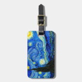 ゴッホ著星明かりの夜 ラゲッジタグ (正面縦)