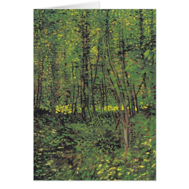 ゴッホ著木及び下草 (正面)