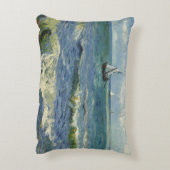 ゴッホ著海景のLesのSaintes Maries de laMer アクセントクッション (裏面(縦))