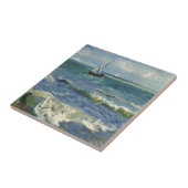 ゴッホ著海景のLesのSaintes Maries de laMer タイル (側面)
