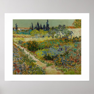 ゴッホ著Arles (1888年)の庭 ポスター