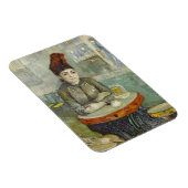 ゴッホ著Cafe du TambourinのAgostina Segatori マグネット (右側)