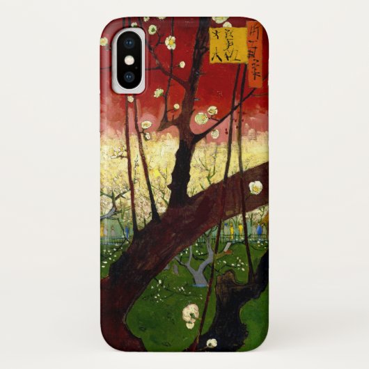 ゴッホ著Hiroshigeの後の花盛りのスモモの木 Case-Mate iPhoneケース (裏面)