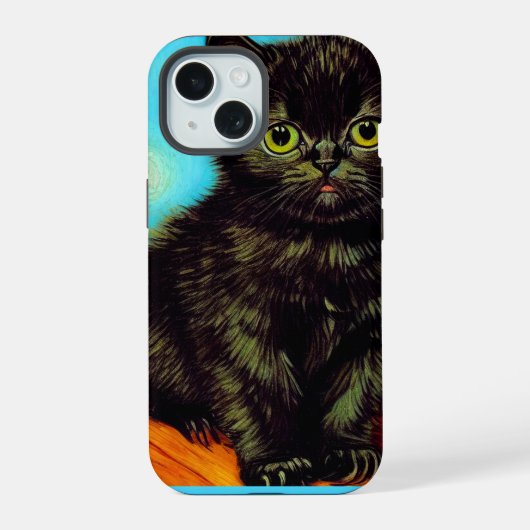 ゴッホ風にゃんこ iPhone 15ケース (裏面)