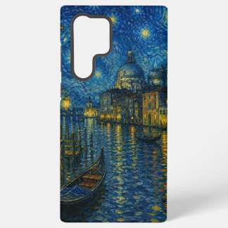 ゴッホ風ベニス運河の夜 SAMSUNG GALAXY S22 ULTRAケース