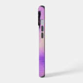 ゴッホ風 紫猫 iPhone 15ケース (左側面)