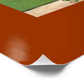 ゴッホ1890花バラの花瓶 ポスター (コーナー)