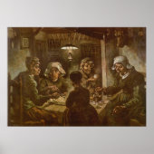 ゴッホ - じゃがいもを食べる人々 ポスター (正面)