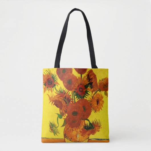 ゴッホ ひまわりの花瓶 トートバッグ (正面)