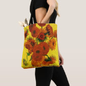 ゴッホ ひまわりの花瓶 トートバッグ (クローズアップ)