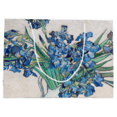 ゴッホ「アイリスのある静物画の花瓶」 ラージペーパーバッグ (裏面)
