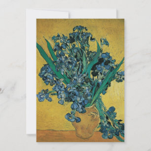 ゴッホ「アイリスのある静物画の花瓶」 招待状