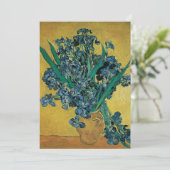 ゴッホ「アイリスのある静物画の花瓶」 招待状 (スタンド正面)