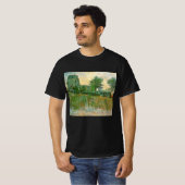 ゴッホ「アニエールのシレーヌ食堂」 Tシャツ (正面フル)