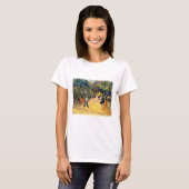ゴッホ - アルルの公共公園 ファインアート Tシャツ (正面フル)
