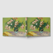 ゴッホ オレアンダー ピンクの花 静物画アート ゲストブック (全面)