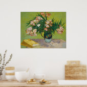 ゴッホ オレアンダー ピンクの花 静物画 アート ポスター (キッチン)