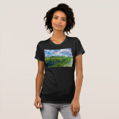 ゴッホ - オーヴェルの緑の麦畑 Tシャツ (正面フル)