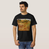 ゴッホ「オーヴェルの麦畑」 Tシャツ (正面フル)