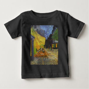 ゴッホ カフェテラス ポスト印象派 ベビーTシャツ
