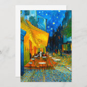 ゴッホ カフェテラス 夜 招待状 (正面/裏面)