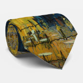 ゴッホ"カフェ台地"著医者の芸術のタイ ネクタイ (ロール)