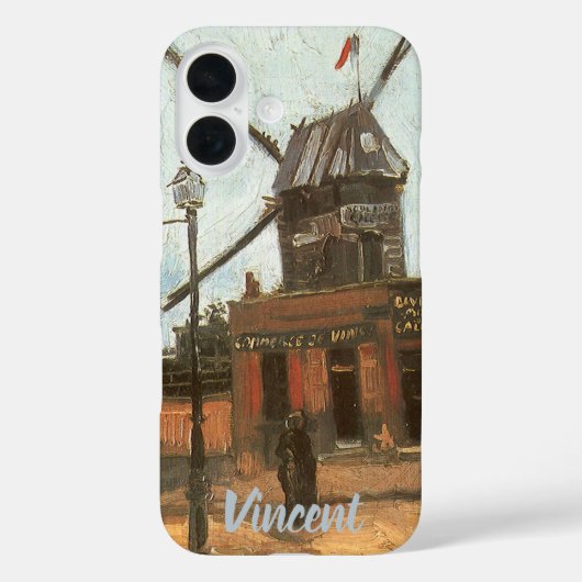 ゴッホ - ガレットの風車 Case-Mate iPhoneケース (裏面)